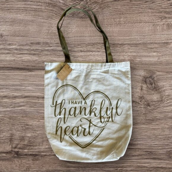 I Have a Thankful Heart Tote Bag - Picture 1 of 4